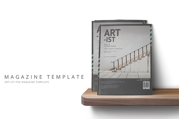 Art-ist Magazine Template Vol.24 in Magazine Templates - product preview 1