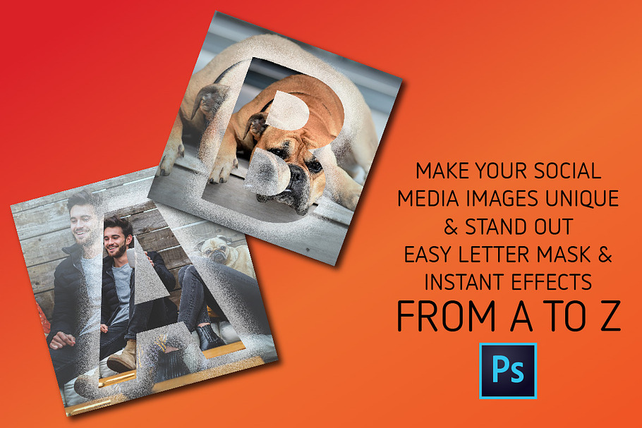 Letter Mask Social Media Template in Instagram Templates - product preview 8