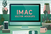 iMac Vector Mockup