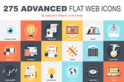 275 Advanced Flat Web Icons