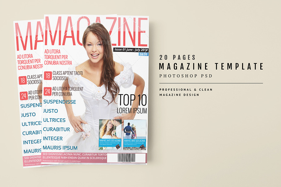 Magazine Template 23 in Magazine Templates - product preview 8