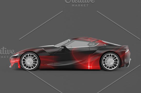 Sport Car Mockup in Mockup Templates - product preview 5