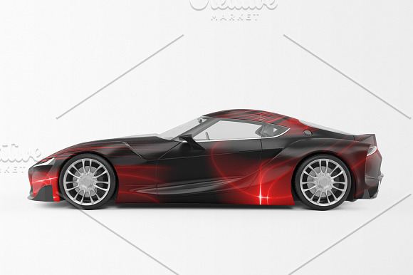 Sport Car Mockup in Mockup Templates - product preview 7