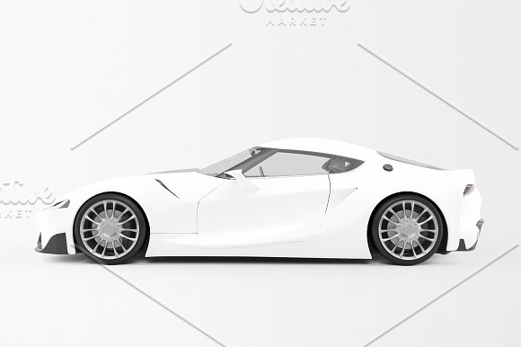 Sport Car Mockup in Mockup Templates - product preview 9