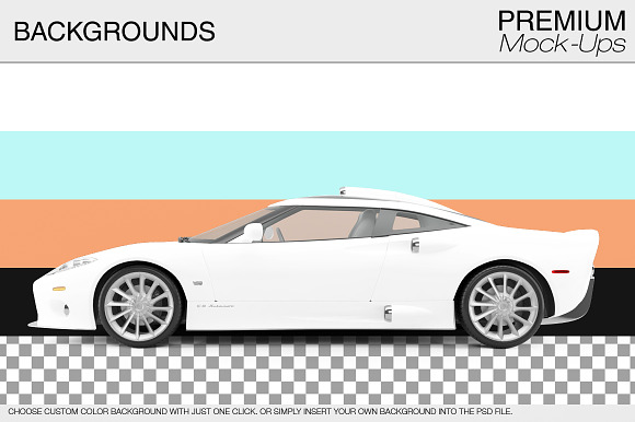 Sport Car Mockup in Mockup Templates - product preview 2