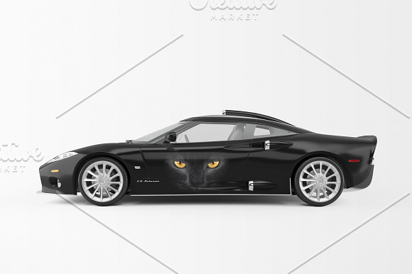 Sport Car Mockup in Mockup Templates - product preview 4