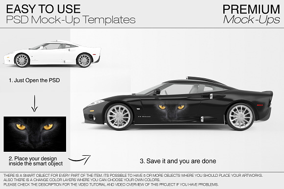 Sport Car Mockup in Mockup Templates - product preview 5