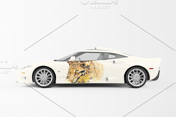 Sport Car Mockup in Mockup Templates - product preview 9