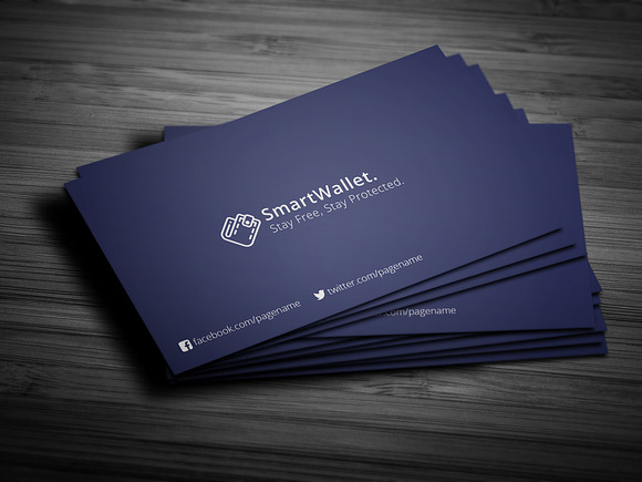 Wallet Business Card in Business Card Templates - product preview 2