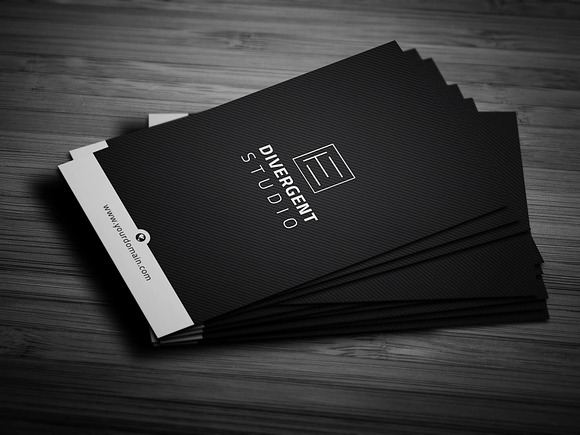 R E T R O Personal Business Card in Business Card Templates - product preview 3