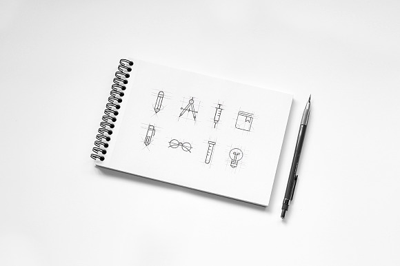 Realistic Sketchbook Mockup Psd in Mockup Templates - product preview 4