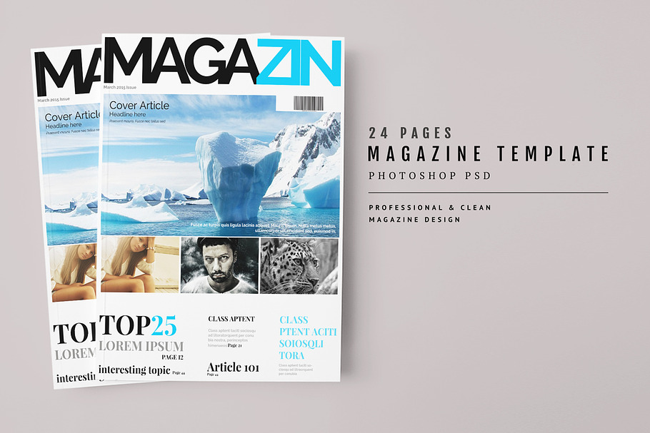 Magazine Template 47 in Magazine Templates - product preview 8