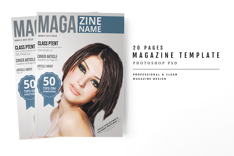 Magazine Template 48 in Magazine Templates - product preview 8