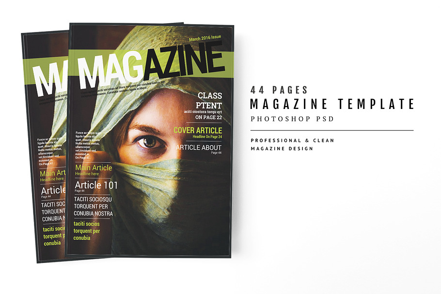 Magazine Template 50 in Magazine Templates - product preview 8