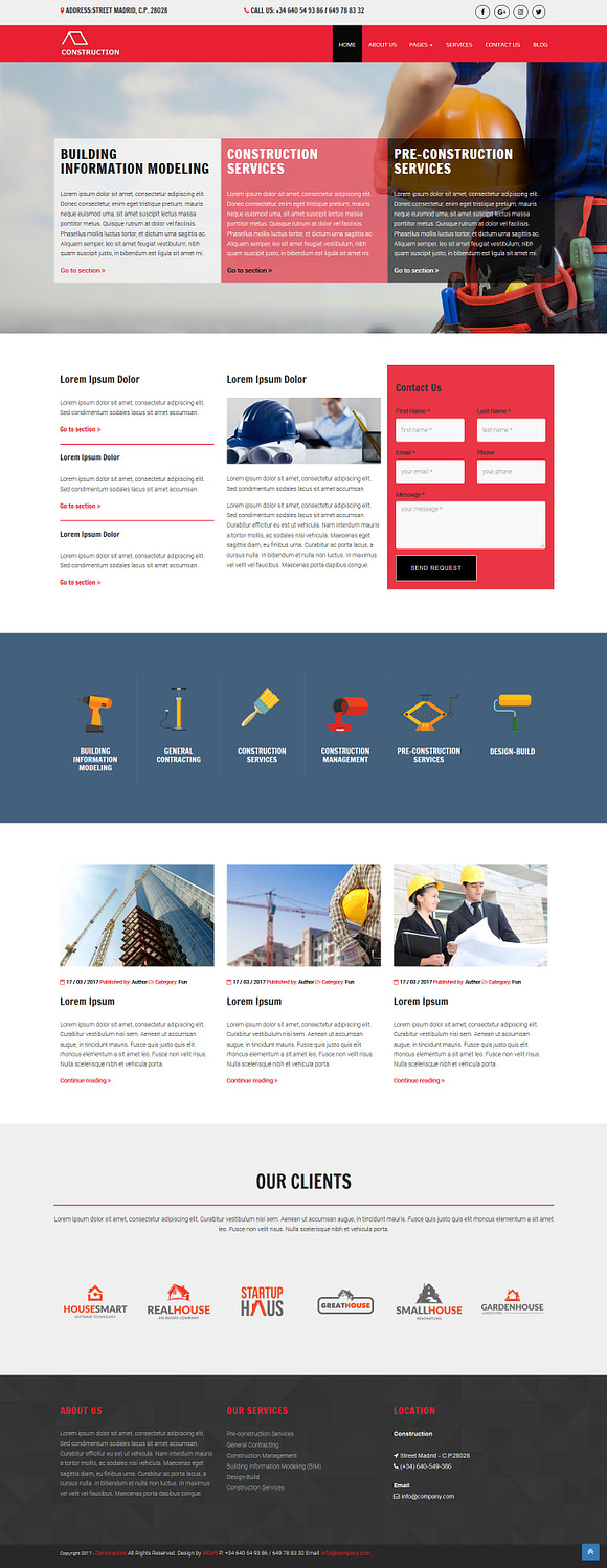 PALOMA BUILDING CONSTRUCTION in Bootstrap Themes - product preview 1