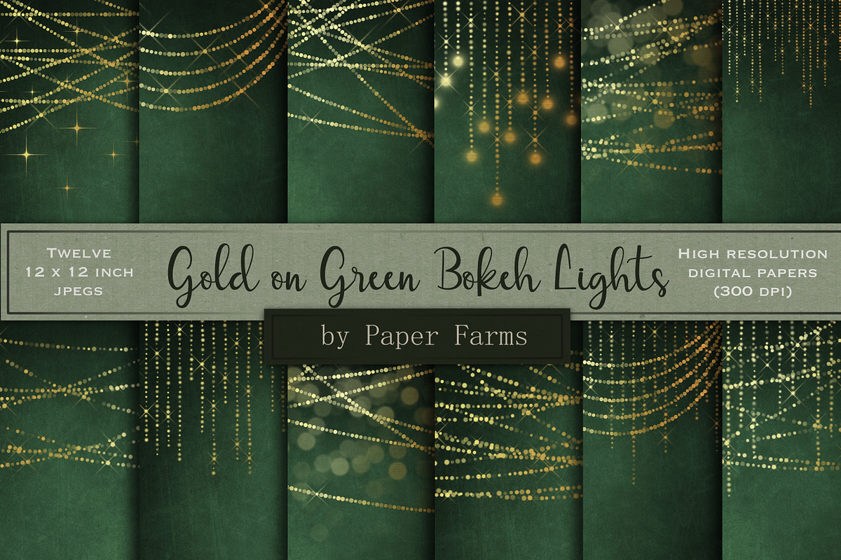 Gold bokeh lights in Patterns - product preview 8