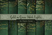 Gold bokeh lights