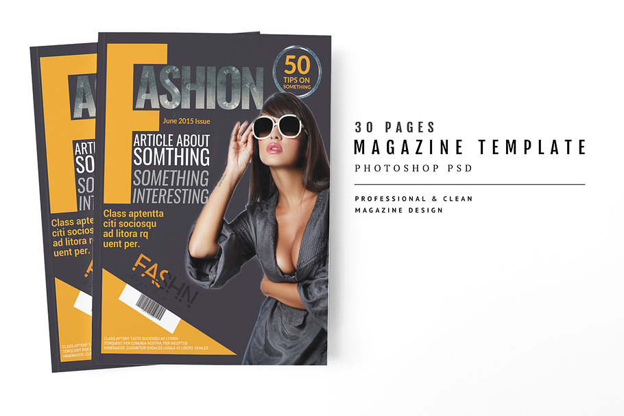 Magazine Template 53 in Magazine Templates - product preview 8