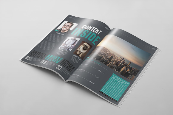 Magazine Template 54 in Magazine Templates - product preview 1