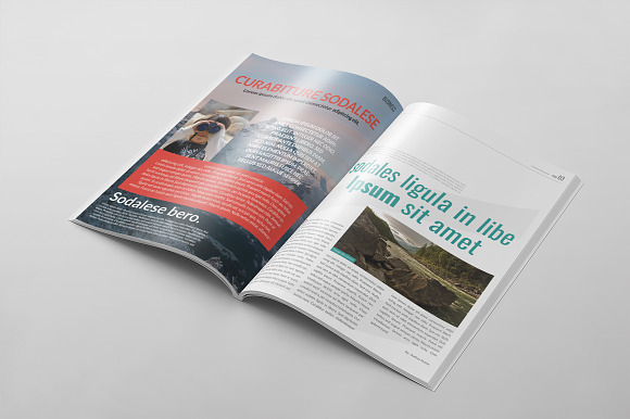 Magazine Template 54 in Magazine Templates - product preview 11