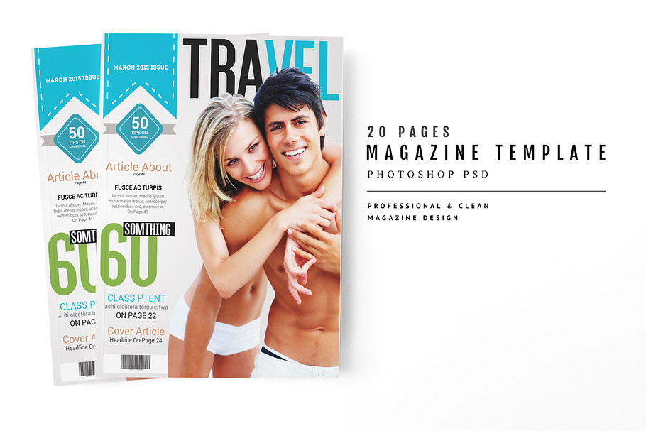 Magazine Template 55 in Magazine Templates - product preview 8