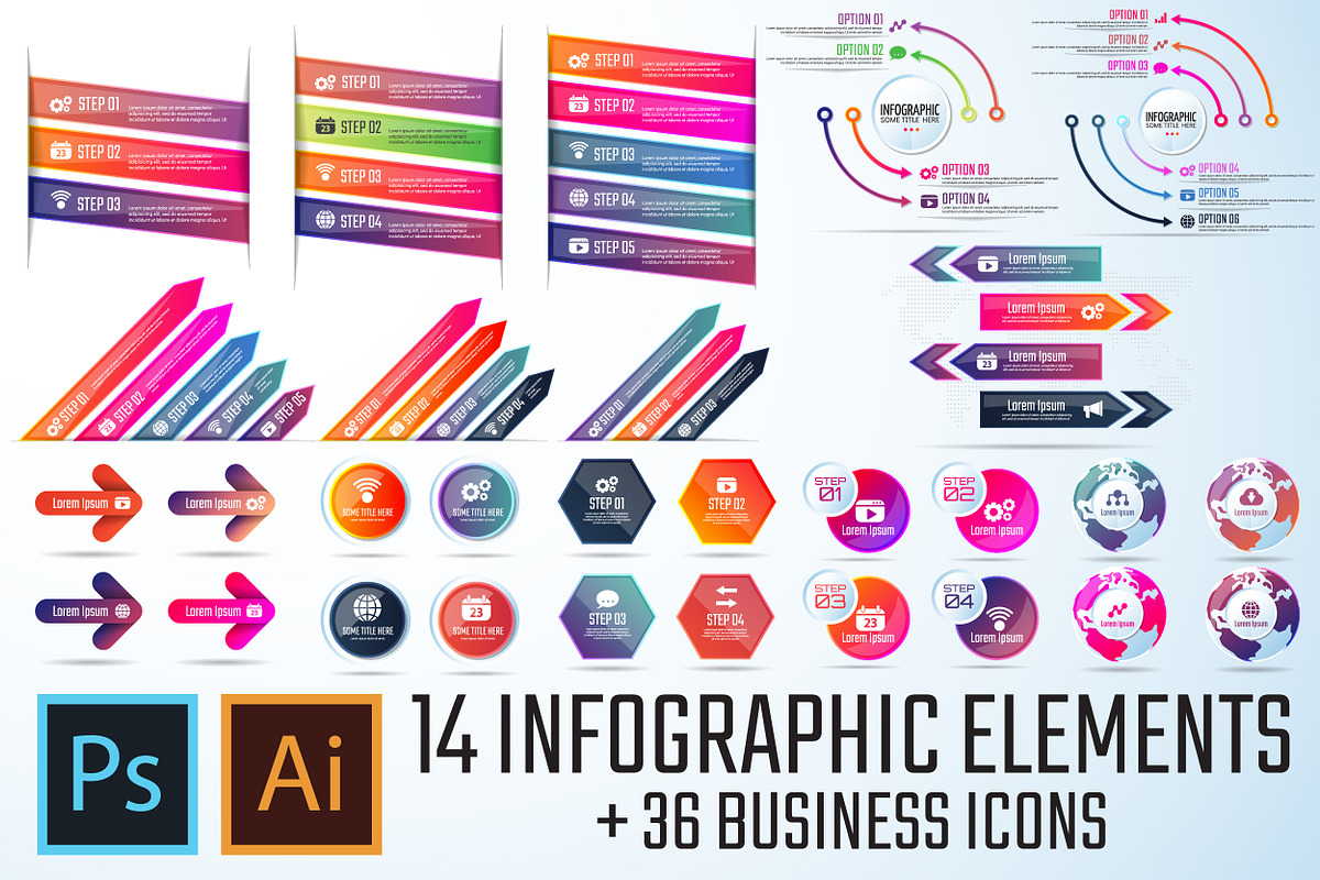 Infographics Template Vol.17 in Illustrations - product preview 8