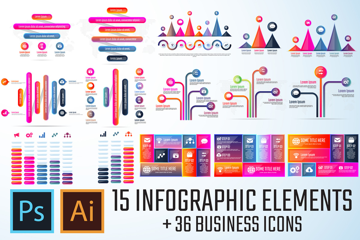 Infographics Template Vol.20 in Illustrations - product preview 8