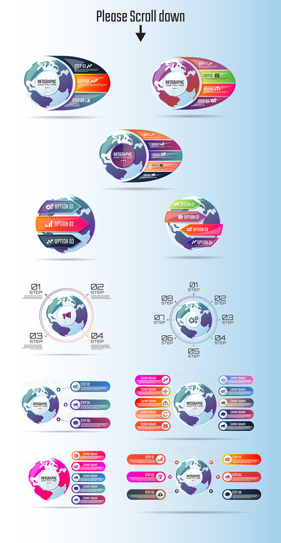Infographics Template Vol.15 in Illustrations - product preview 1