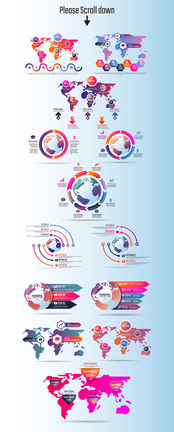 Infographics Template Vol.16 in Illustrations - product preview 1