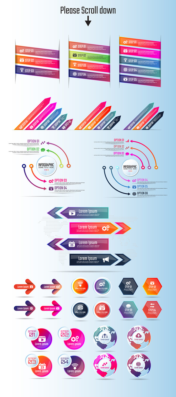 Infographics Template Vol.17 in Illustrations - product preview 1