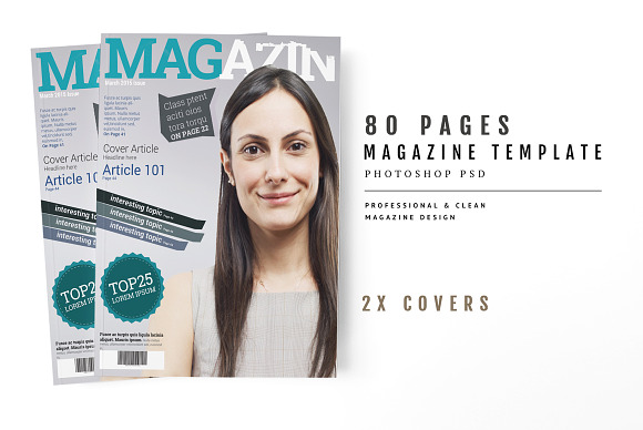 Magazine Template 56 in Magazine Templates - product preview 1