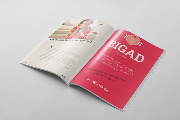 Magazine Template 56 in Magazine Templates - product preview 5