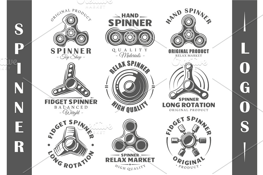9 Spinner Logos Templates Vol.2