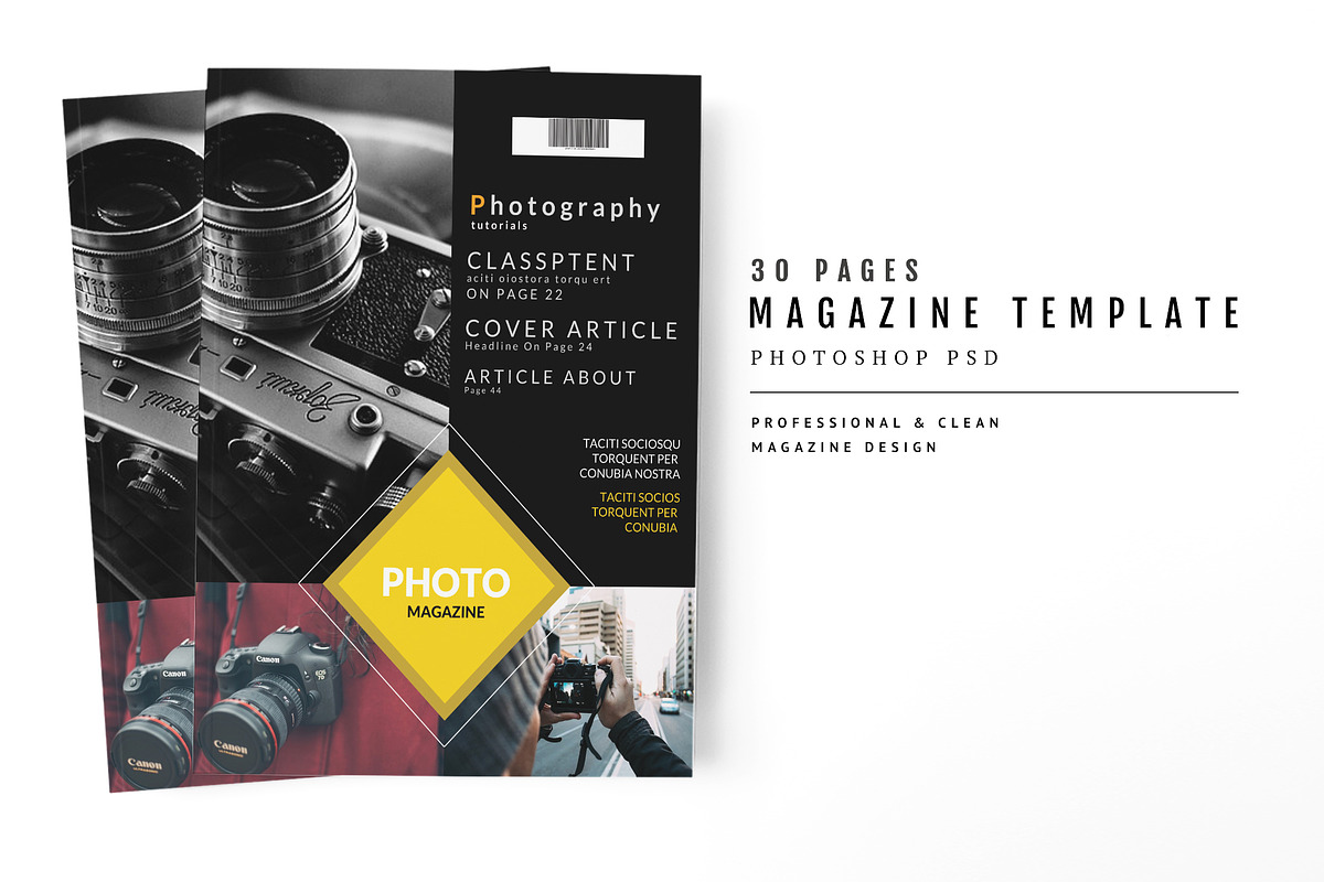 Magazine Template 59 in Magazine Templates - product preview 8