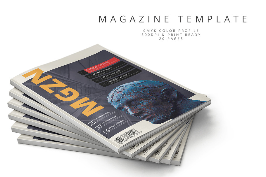 Magazine Template 60 in Magazine Templates - product preview 8