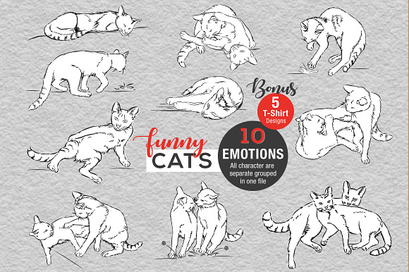Funny Cat Illustration in Illustrations - product preview 6