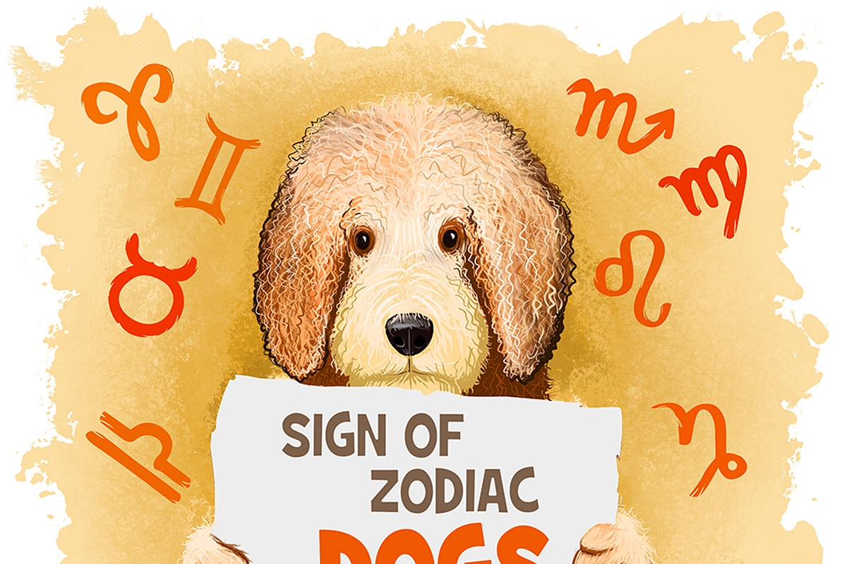 Zodiac signs  - DOGS HOROSCOPE in Dog Icons - product preview 8