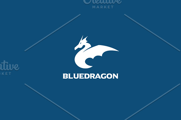 Blue Dragon Logo in Logo Templates - product preview 2