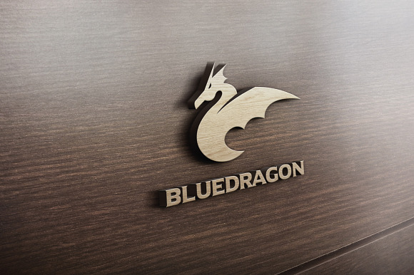 Blue Dragon Logo in Logo Templates - product preview 4