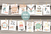 12 cute lovely design boho cards5#