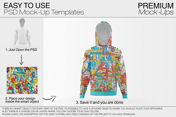 Unisex Hoodie Mockup Set in Product Mockups - product preview 4