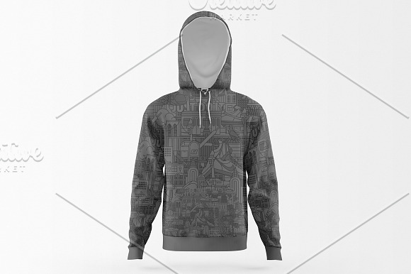 Unisex Hoodie Mockup Set in Product Mockups - product preview 16
