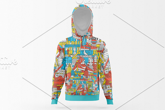 Unisex Hoodie Mockup Set in Product Mockups - product preview 18