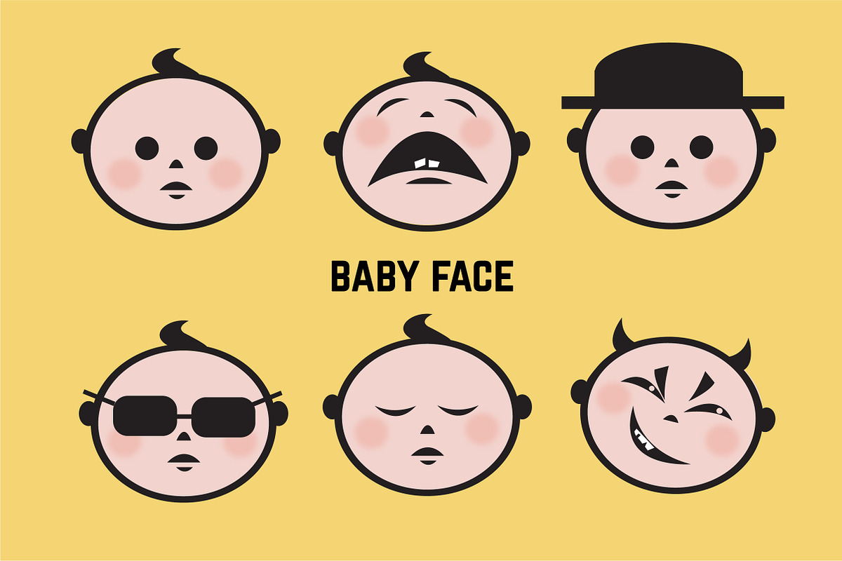 BABY FACE in Illustrations - product preview 8