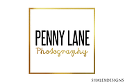 Gold Photographer Logo PSD Template