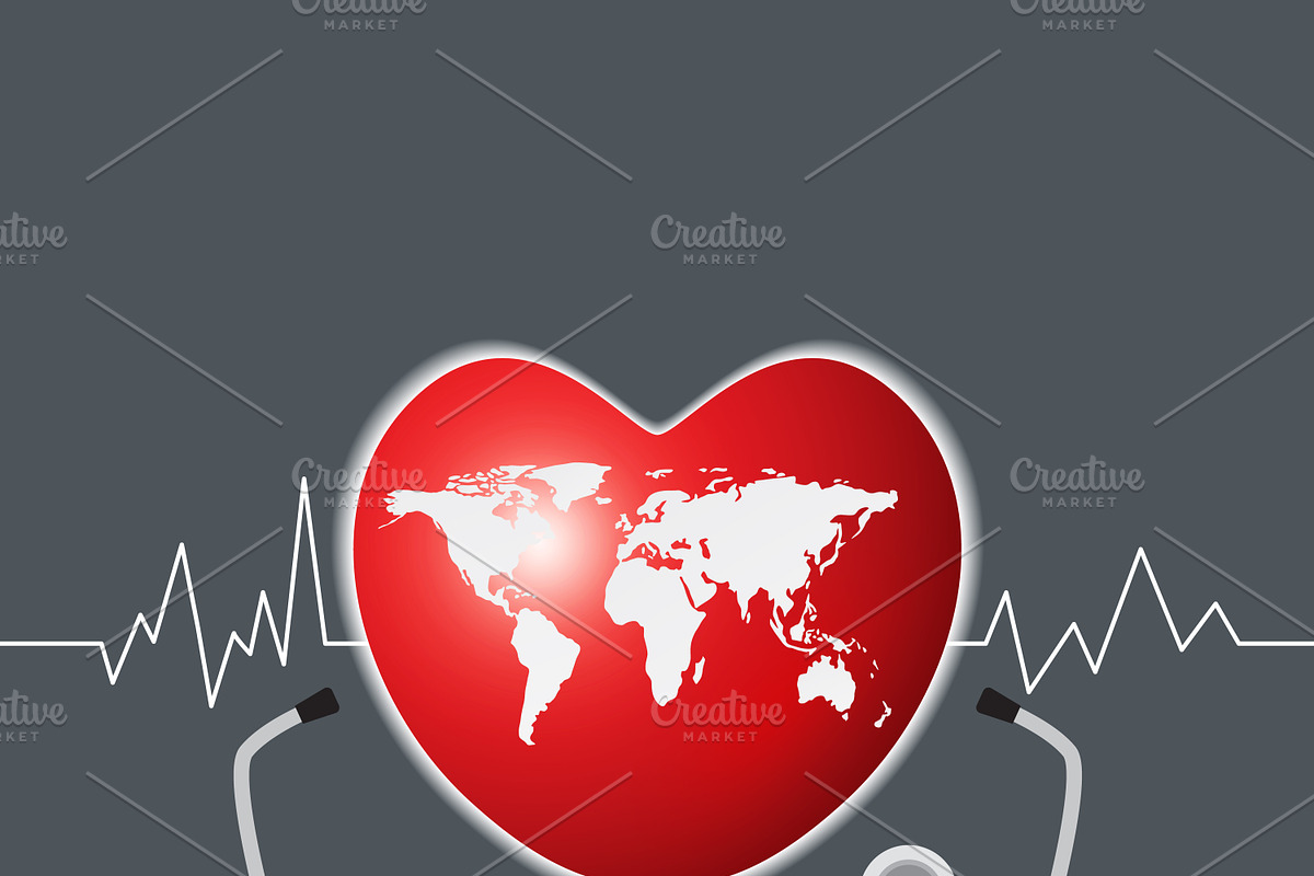 World heart day concept in Illustrations - product preview 8