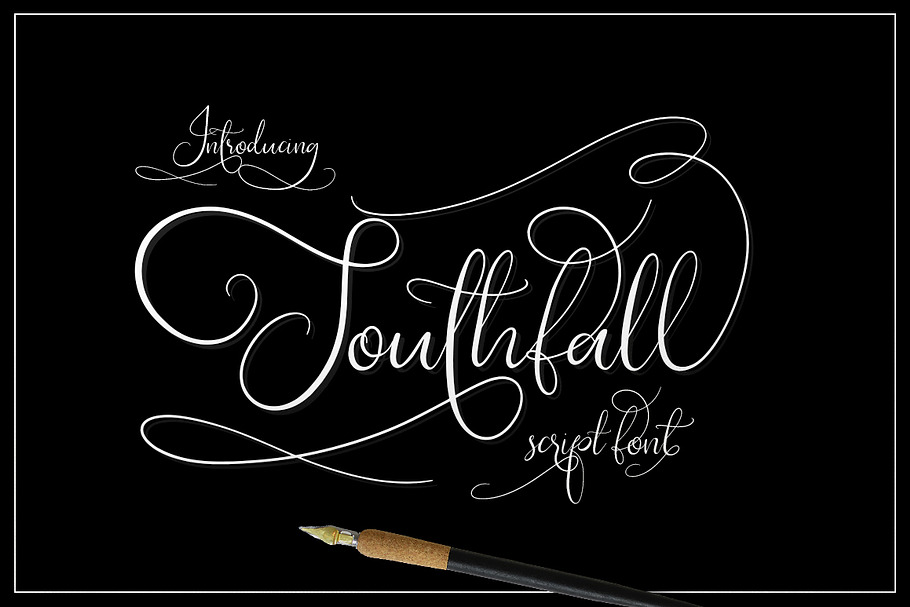 Southfall Script Font in Script Fonts - product preview 8