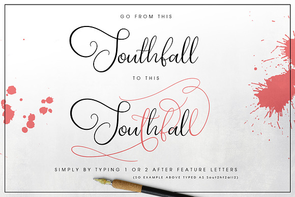 Southfall Script Font in Script Fonts - product preview 7