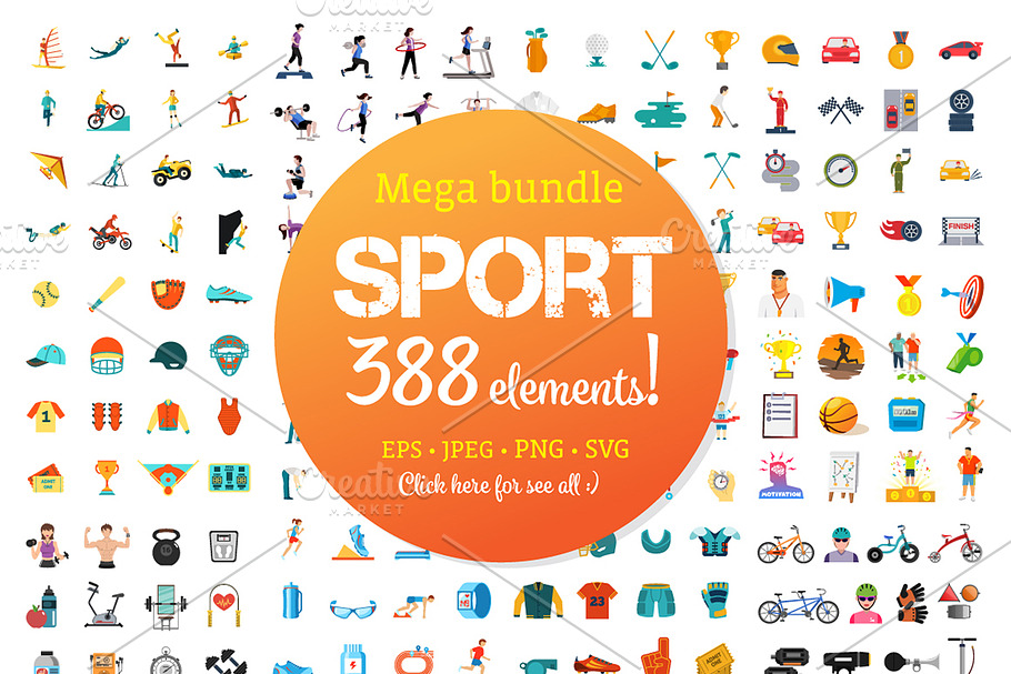 Sport Mega Bundle in Sports Icons - product preview 8