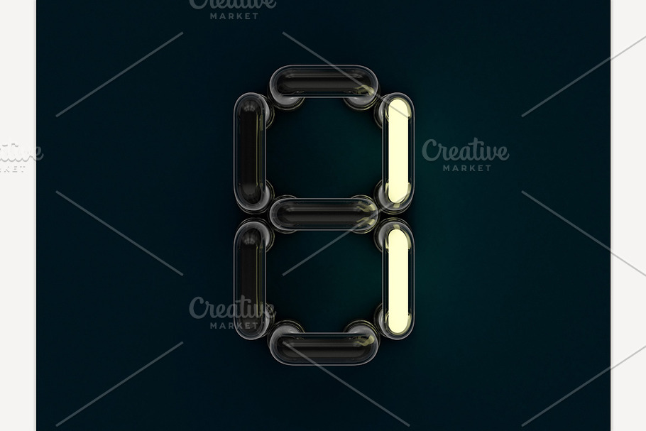 Neon tube number in Graphics - product preview 8